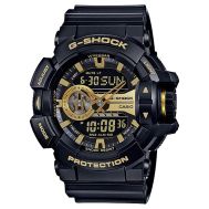 Casio G-Shock Black/Gold Analogue/Digital Rotary Button Men's Watch GA400GB-1A9 GA-400GB-1A9DR by 45 