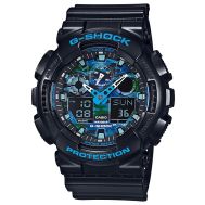 Casio G-Shock Analogue/Digital Black/Blue Extra-Large Case Mens Watch GA100CB-1A GA-100CB-1ADR by 45 