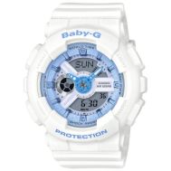 Casio Baby-G Beach Color Series White Analogue/Digital Female Watch BA110BE-7A BA-110BE-7ADR  