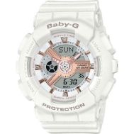 Casio Baby-G White/Rose Gold Analogue/Digital Watch BA110RG-7A BA-110RG-7ADR BA-110RG-7ADR by 45 