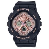 Casio Baby-G Matte Black/Pink Analogue/Digital Watch BA130-1A4 BA-130-1A4 BA-130-1A4DR  