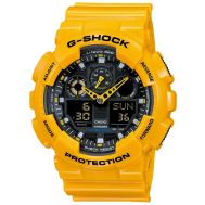Casio G-Shock Analogue/Digital Mens Yellow XL-Series Watch GA100A-9A GA-100A-9ADR by 45 