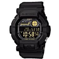 Casio G-Shock Digital Mens Black/Yellow Vibration Alert Watch GD350-1B GD-350-1BDR by 45 