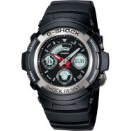 Casio G-Shock Analogue/Digital Mens Black Sports Watch AW590-1A AW-590-1ADR  