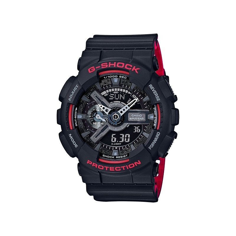 Casio G-Shock Tone Black/Red XL Watch GA110HR-1A