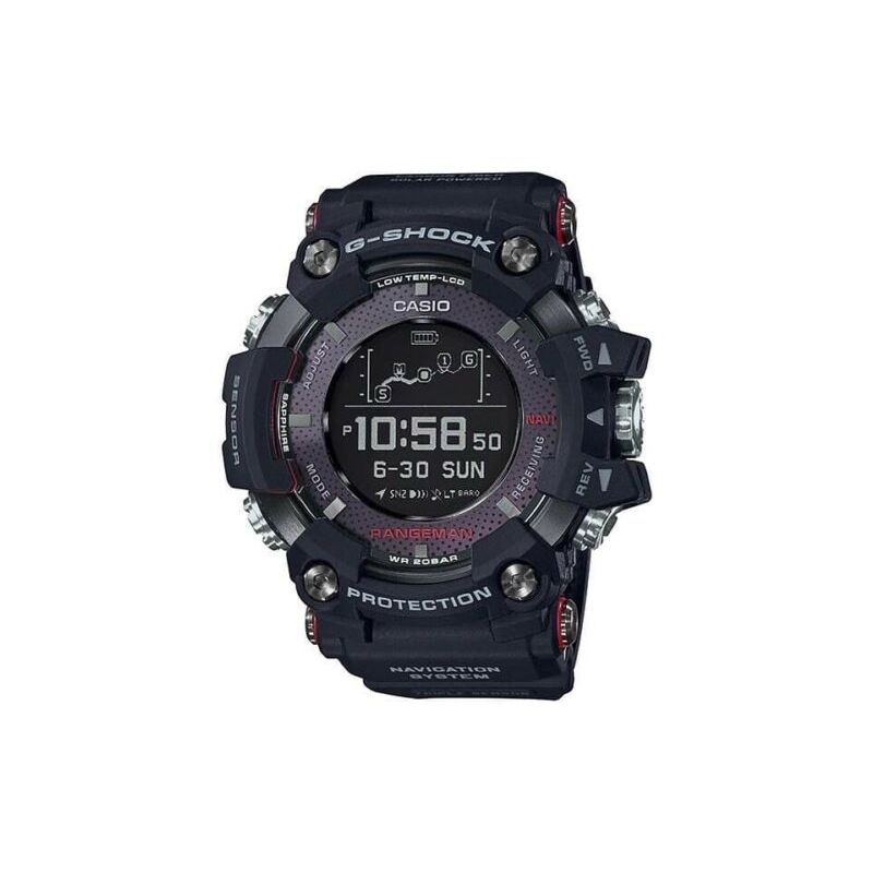 Casio G Shock Rangeman GPS Navigation Solar Bluetooth Black Digital Watch GShock GPRB D GPR