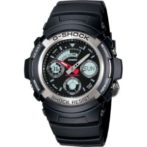 Casio G-Shock Analogue/Digital Mens Black Sports Watch AW590-1A AW-590-1ADR by 45 